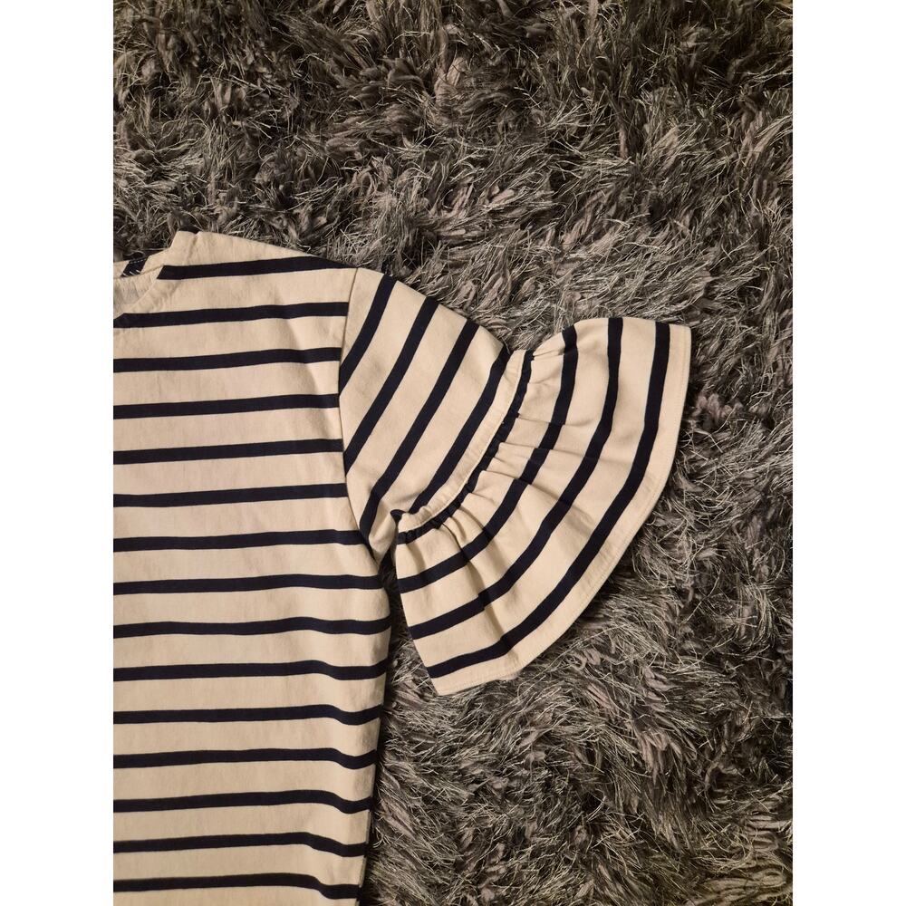 J.Crew Ruffle Sleeve Striped Top - Picture 4 of 6